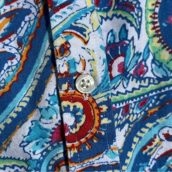 Chaps Paisley Button-Up Shirt Blouse Women’s Size 2X Plus Size Boho - Picture 15 of 16
